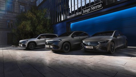 Die Suche nach einem erstklassigen Gebrauchtfahrzeug kann schon mal mühsam sein und für Unsicherheiten sorgen. Aus diesem Grund gibt es unsere Jungen Sterne. Das&nbsp; sind Fahrzeuge aller Baureihen mit bis zu 150.000 km Laufleistung&nbsp;und einem Alter von bis zu 6 Jahren, geprüft mit dem technischen Junge Sterne Check*. Nur so können diese sich sich als Junge Sterne zertifizieren und Sie sich sicher sein, dass Ihr Gebrauchtfahrzeug Sie noch lange und zuverlässig ans Ziel bringt.  Auch unsere elektrischen Jungen Sterne werden sorgfältig geprüft und bieten on Top Leistungsversprechen. Insbesondere im Hinblick auf den Zustand der HV-Batterie. Ein Batterie-Gesundheits-Zertifikats gibt Ihnen im Rahmen der Fahrzeugauslieferung eine Garantie von bis zu 10 Jahren**.
Zu den Leistungsversprechen Junge Sterne  Zu den Leistungsversprechen elektrischer Junge Sterne
Zu unseren Gebrauchtwagen  ¹ Die genauen Bedingungen erfragen Sie bitte bei Ihrem Mercedes-Benz Verkaufsberater. 2 Hochvoltbatterie-Garantie gilt modellabhängig bis zu einer Laufleistung von 250.000 km und bis zu zehn Jahren und nur für bestimmte Baujahre. Maßgeblich für den Beginn des Garantiezeitraums ist der Tag der Auslieferung oder das Datum der Erstzulassung – je nachdem, was zuerst eingetreten ist. Zudem ist die Inanspruchnahme der Garantie an bestimmte Voraussetzungen gebunden. Die genauen Garantiebedingungen können je nach Modellreihe, Erstzulassungsdatum und Laufleistung variieren. Maßgeblich sind die jeweils gültigen Garantiebedingungen, die der Kunde mit dem Kauf des Fahrzeugs erhalten hat. Die Garantieansprüche des ursprünglichen Garantienehmers gehen nach Veräußerung des Fahrzeuges an den jeweils neuen Eigentümer über. Die vollständigen und verbindlichen Informationen zur Batteriegarantie erhalten Sie bei Ihrem Junge Sterne Verkaufsberater.